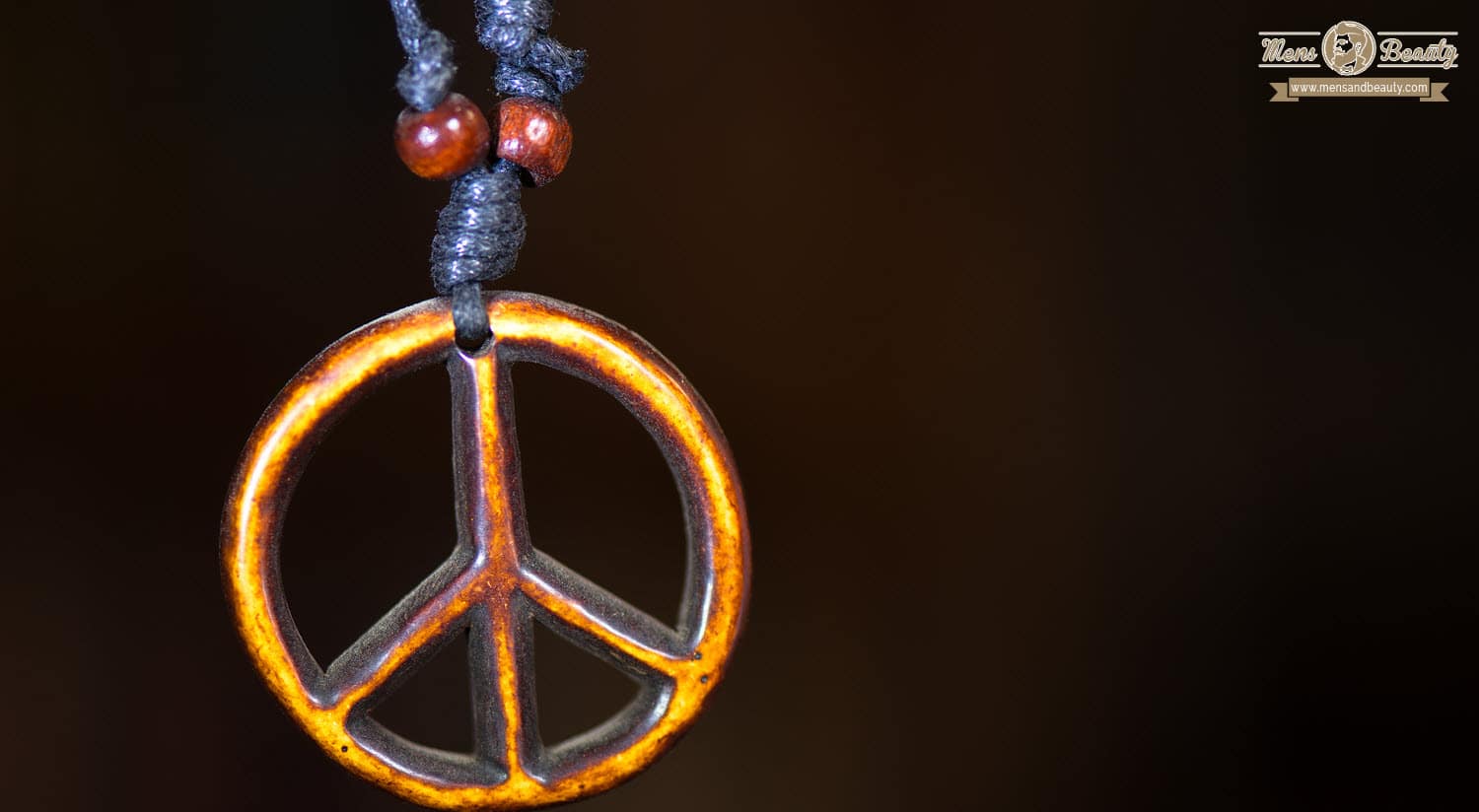 prendas accesorios hippies hombre colgante simbolo paz