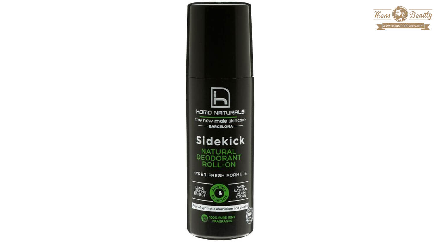 mejores productos belleza hombre cosmetica natural masculina desodorante natural hombre homo naturals sidekick natural deodorant roll on