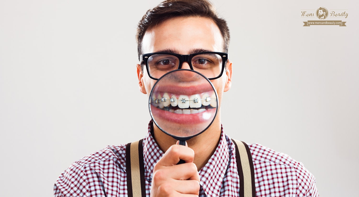 brackets hombre aparato dental dientes ortodoncia